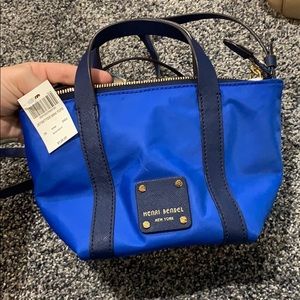 2 tone blue with gold detailing Henri Bendel bag